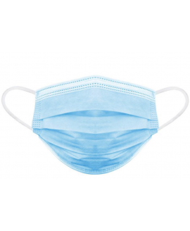 Маска медична нестерильна тришарова 21069