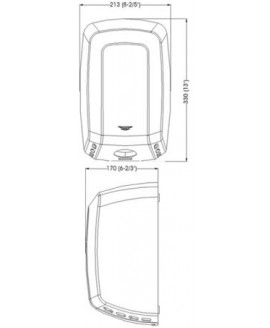 Електросушарка для рук Machflow. M09AСS 