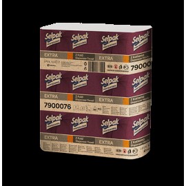Паперові рушники листові, білі, Z-складання, Selpak Pro. Extra. 32660430 