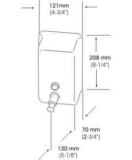 Дозатор рідкого мила. DJ0111CS 