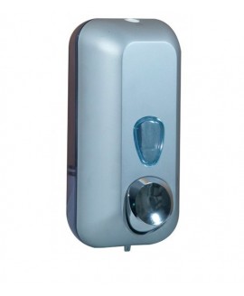 Дозатор рідкого мила 0.55 л, сатиновий/прозорий, пластик. A71401SAT