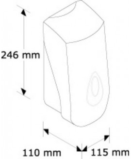 Дозатор рідкого мила автоматичний (Сенсорний). DN1TA. 