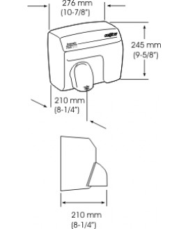 Електросушарка для рук. SANIFLOW E-05CS. 