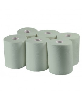 Паперові рушники, рулонні MIDI, зелені. P152.