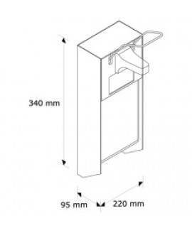 D10. Дозатор для дезрозчину 1000 мл., метал., ліктьовий. 