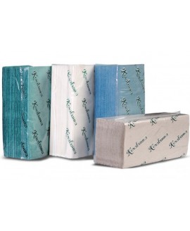 Паперові рушники листові, V-складання, макулатурні, зелені "Кохавинка". К-200