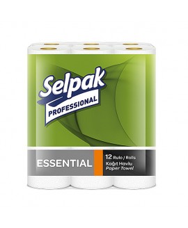 Паперові рушники рулонні без перфорації для автоматичного диспенсера. IMB-403829