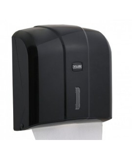 Тримач паперових рушників C, V складка, чорний пластик. K4B