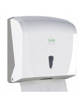 Тримач паперових рушників C, V складка, білий пластик. K40