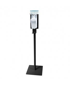 Стійка-тримач з дозатором для дезінфекції. D0103Black