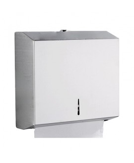 Тримач рушників паперових в пачці універсальний. V-складання, Z-складання глянсовий, нерж. сталь. ZG-622C 