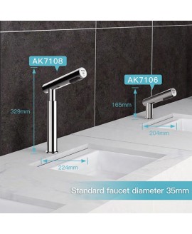 Електросушарка для рук високошвидкісна вбудована в стіл, металева, хромована. 7108