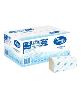 Паперові рушники листові, V-складання, целюлозні. P123. 