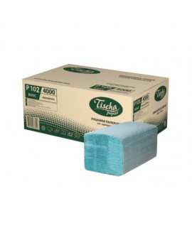 Паперові рушники листові, V-складання, макулатурні, зелені, економ. Р102.