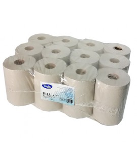 Паперові рушники макулатурні сірі, в рулоні. MINI. P141 