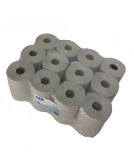 Паперові рушники макулатурні сірі, в рулоні. MINI. P141 