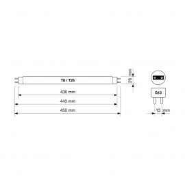 BactoSfera BS 15W T8/G13-ECO