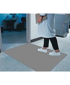 Липкий багатошаровий антимікробний килимок синього та сірого кольору (Аналог Saluber)