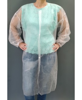 Одноразовий халат на кнопках, поліпропілен 21060, Україна