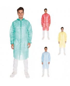 Одноразовий халат відвідувача 27415, нетканий поліпропілен щільністю 25 г/м²