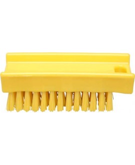 Щітка для миття рук FBK 15061 110х45 мм жовта (жорсткий ворс)