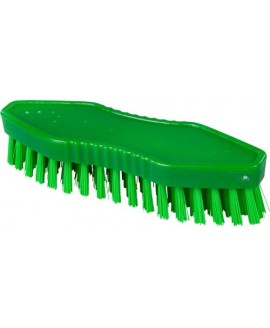 Щітка-скраб ручна FBK 15062 180х60 мм зелена (жорсткий ворс)
