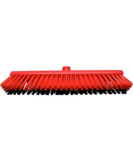 Щітка комбінована (м'яка+жорстка) FBK 41176 400х50 мм червона