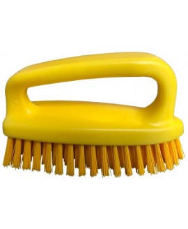 Щітка-скраб у формі праски FBK 54434 185х60 мм жовта