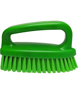 Щітка-скраб у формі праски FBK 54434 185х60 мм зелена