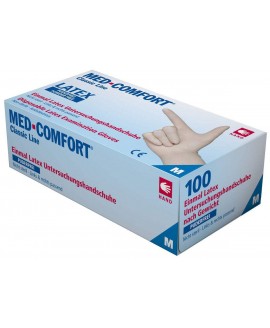 Рукавички латексні без пудри Ampri MED COMFORT 01030