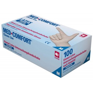 Рукавички латексні без пудри Ampri MED COMFORT 01030