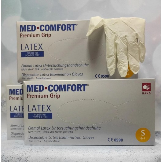 Рукавички AMPri Latex MED-Comfort Premium Grip / Латесні Преміум Гріп 01137