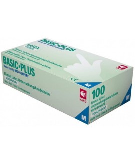 Латексні рукавички без пудри BASIC Plus Ampri 01039