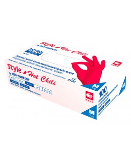 Рукавички нітрилові без пудри Ampri Style Hot Chili 01178