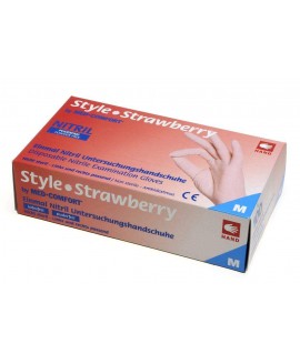 Рукавички нітрилові без пудри Ampri STYLE COLOR STRAWBERRY 01185
