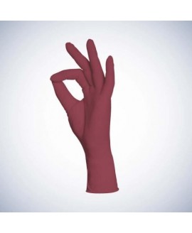 Рукавички нітрилові бордові без пудри  Ampri Style color Grape 01186