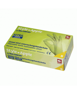 Рукавички нітрилові зелені без пудри Ampri Style color Apple 01187