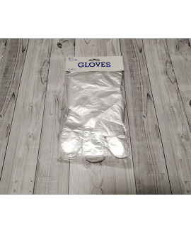 Рукавички поліетиленові AMPRI MED COMFORT 01080-HG, дожина 37 см